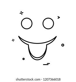 Happy Emoji icon design vector