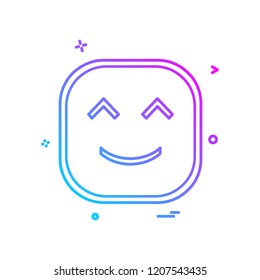 Happy Emoji icon design vector