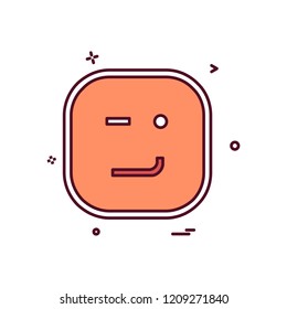 Happy Emoji icon design vector
