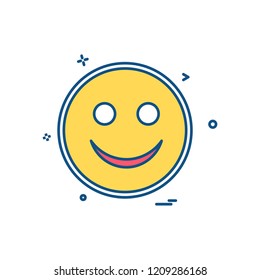 Happy Emoji icon design vector