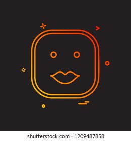 Happy Emoji icon design vector