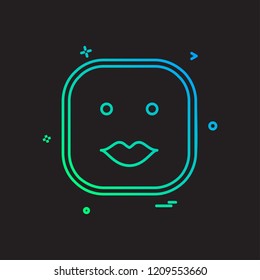 Happy Emoji icon design vector