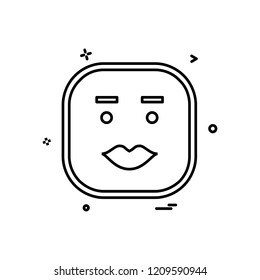 Happy Emoji icon design vector