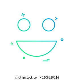 Happy Emoji icon design vector