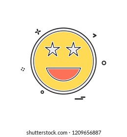 Happy Emoji icon design vector