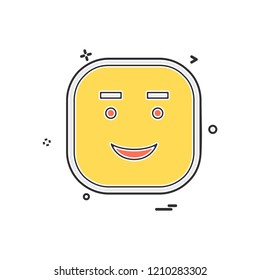 Happy Emoji icon design vector