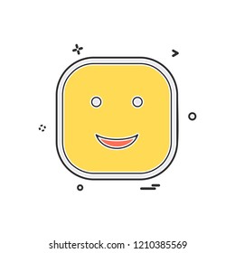 Happy Emoji icon design vector