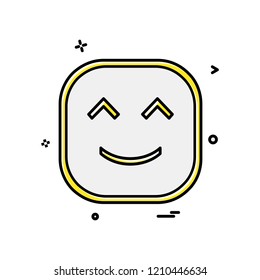 Happy Emoji icon design vector