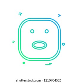 Happy Emoji icon design vector