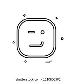 Happy Emoji icon design vector
