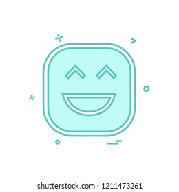 Happy Emoji icon design vector