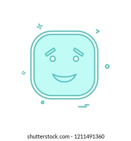 Happy Emoji icon design vector