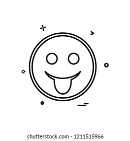Happy Emoji icon design vector