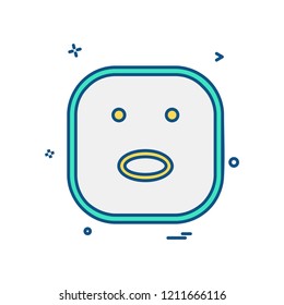 Happy Emoji icon design vector