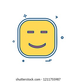 Happy Emoji icon design vector