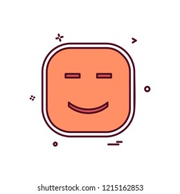 Happy Emoji icon design vector