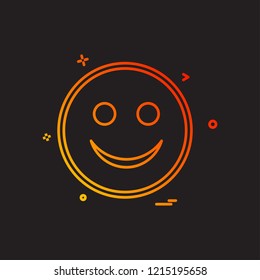 Happy Emoji icon design vector