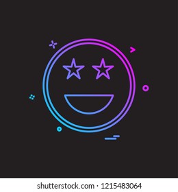 Happy Emoji icon design vector