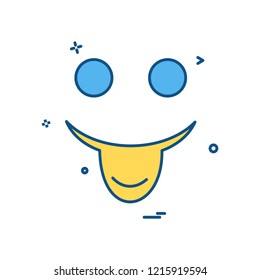 Happy Emoji icon design vector