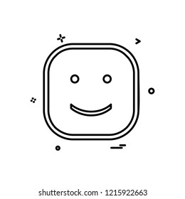 Happy Emoji icon design vector