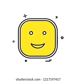 Happy Emoji icon design vector