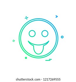 Happy Emoji icon design vector