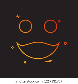 Happy Emoji icon design vector