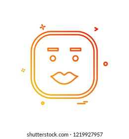 Happy Emoji icon design vector