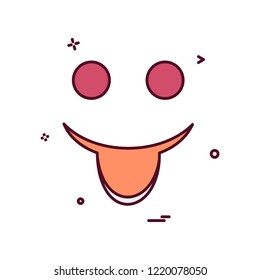 Happy Emoji icon design vector