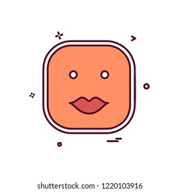 Happy Emoji icon design vector