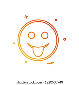 Happy Emoji icon design vector