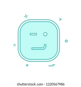 Happy Emoji icon design vector