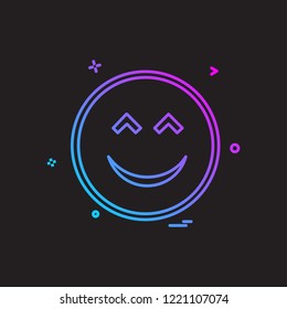 Happy Emoji icon design vector