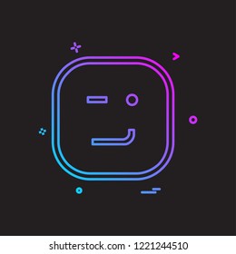 Happy Emoji icon design vector