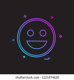 Happy Emoji icon design vector