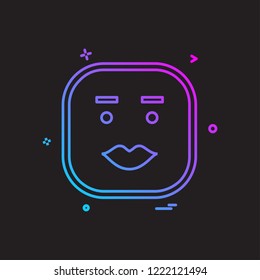Happy Emoji icon design vector