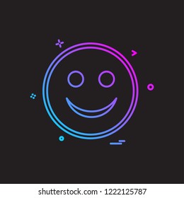 Happy Emoji icon design vector