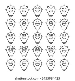 happy emoji icons set vector illustration