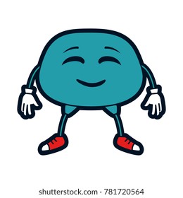happy emoji kawaii character