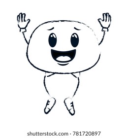 happy emoji kawaii character