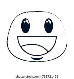 happy emoji kawaii character