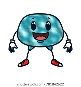happy emoji kawaii character
