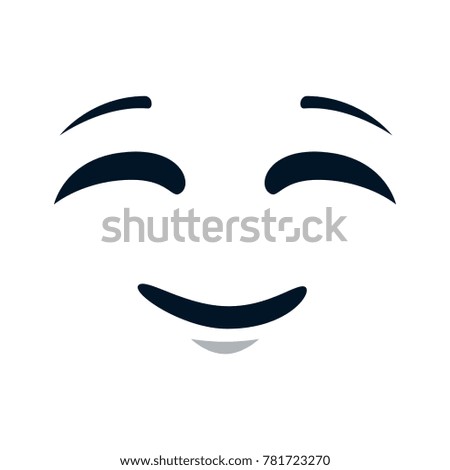 happy emoji square character