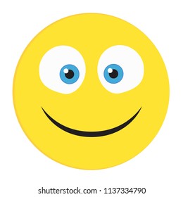 Happy emoticon vector