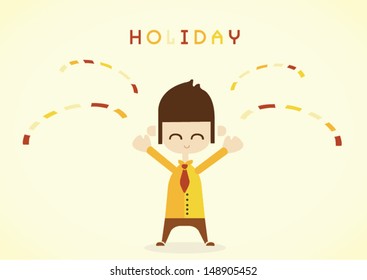 Happy of employee