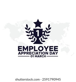 Happy Employee Appreciation Day March Celebration Vector Design Illustration. Template for Background, Poster, Banner, Advertising, Greeting Card or Print Design Element