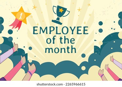 Happy Employee Appreciation Day, Employee of the month, vector design