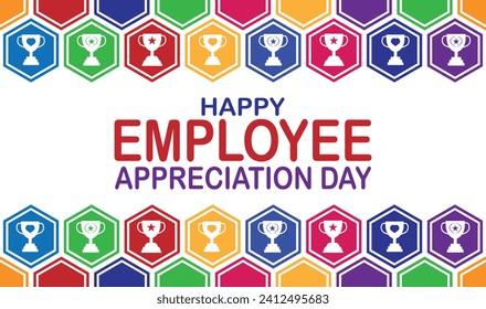 Happy Employee Appreciation Day Vector Illustration. Suitable for greeting card, poster and banner.