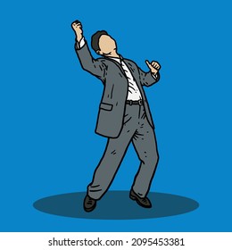 Happy Employee Dancing in Office