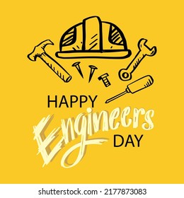 Happy Engineer Day Vector Design Illustration